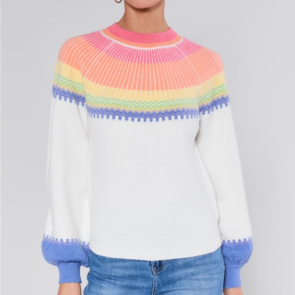 Avara Kate Fairisle Women's Sweater NWT Large